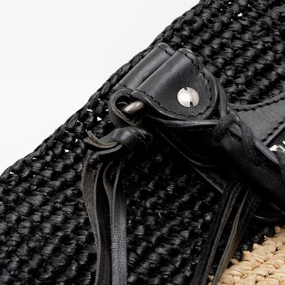 Balenciaga Raffia Striped Panier XS Tote - Picture 13 of 15